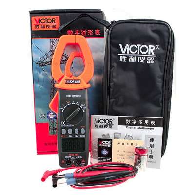 胜利 VICTOR 6056E交直流1000A能测电容频率高精度钳数显形万用表