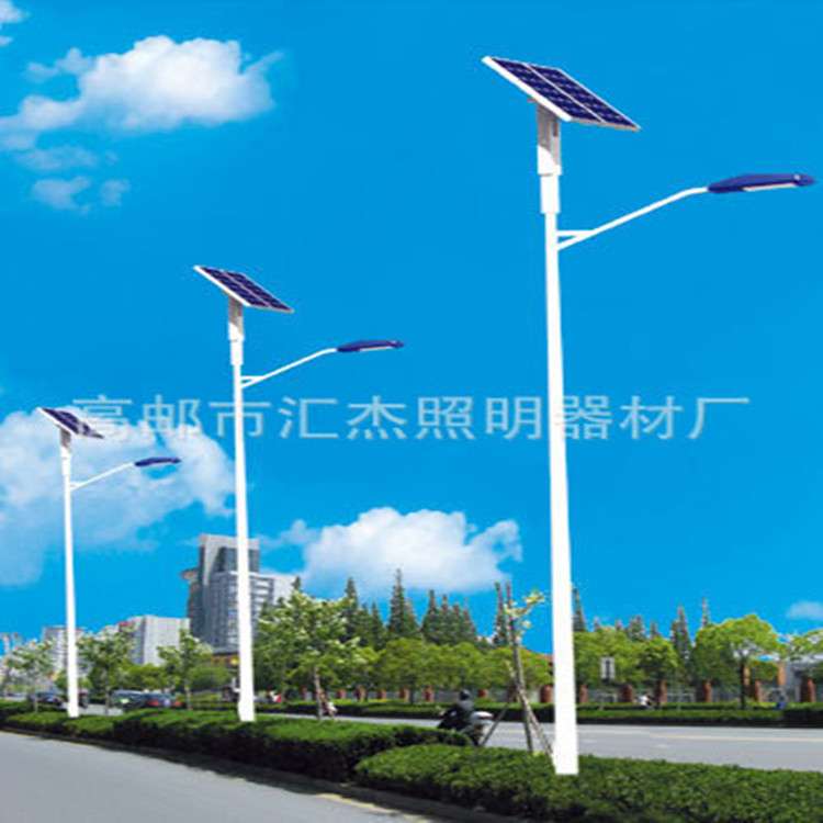 汇杰灯具 太阳能路灯 双头双发电板节能公路灯 太阳能路灯节能灯
