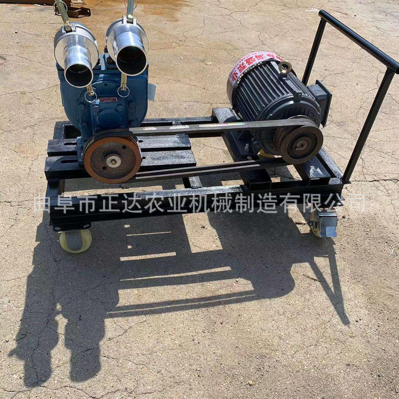 工地淤泥清理柴油4寸泥浆泵 电机款3寸抽粪泵 不堵塞齿轮泥浆泵