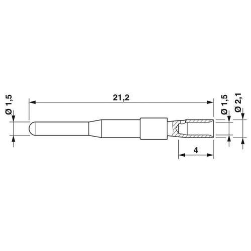 菲尼克斯 压接插针 - RC-15P2000 - 1623779-100电气联接德国是PH