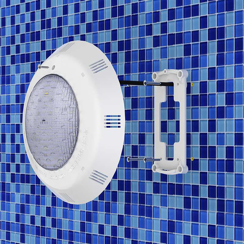 LED泳池灯IP68多色水下灯七彩ABS塑料挂壁式灯具RGB12V低压明装灯