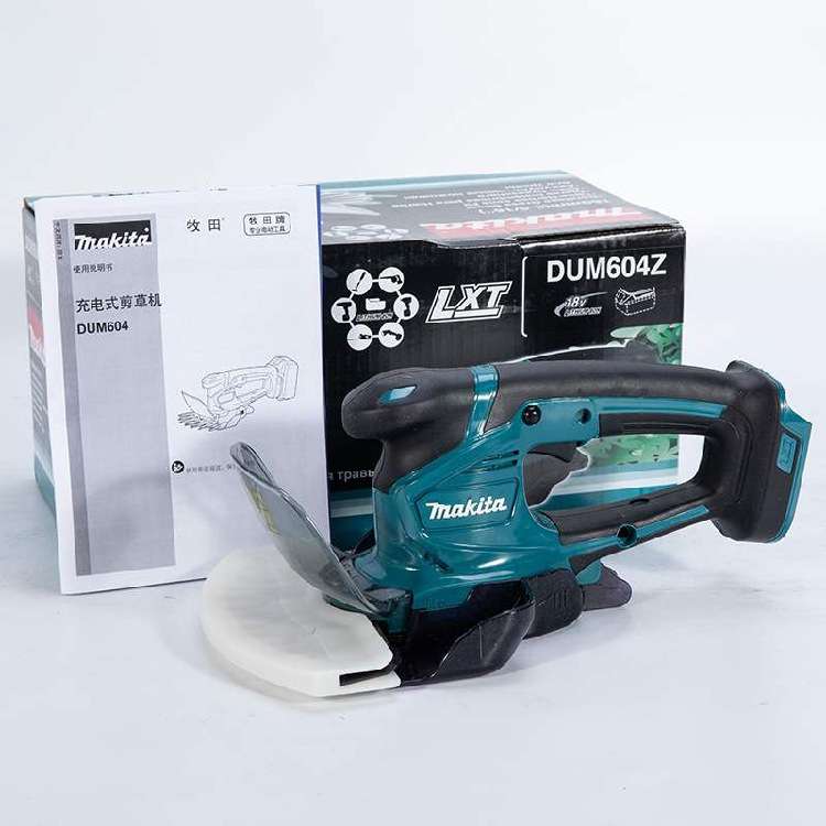 makita牧田剪草机DUM604充电式家用草坪剪园林园艺128V锂电修剪机