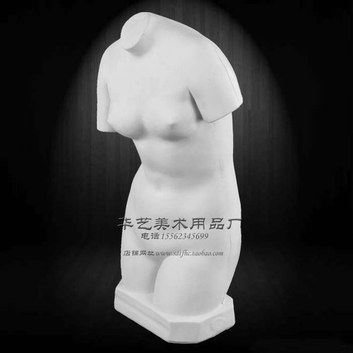 厂家直销少女躯干石膏头像硬膜教具半身石膏像人物写生写生专用
