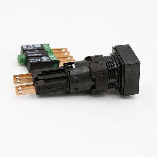 小型带灯按钮Q18LT-WS/WB/10电压24V IEC60947尺寸18*18