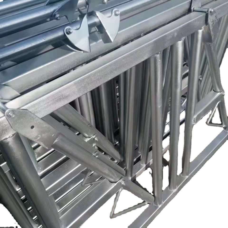 牛羊机械间距加厚型镀锌管栏位养牛养羊设备新型自锁式颈伽