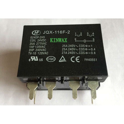 HF116F-3/012DA-1HW一组常开25A法兰安装继电器