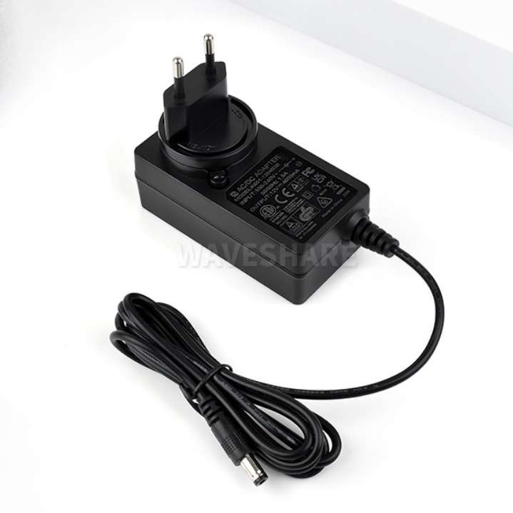 微雪 美/欧/英规电源 12V 4A 外径5.5 内径2.1 DC插孔 线长约1.2m