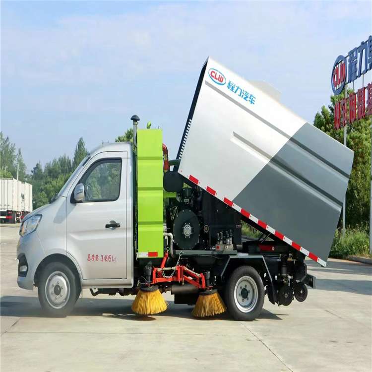 湖北程力长安3立方汽油扫地车可分期 国六小型干湿两用吸尘扫路车