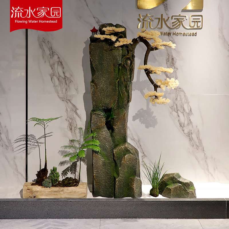 新中式仿真假山摆件配件园林景观设计庭院别墅造景植物装饰摆件