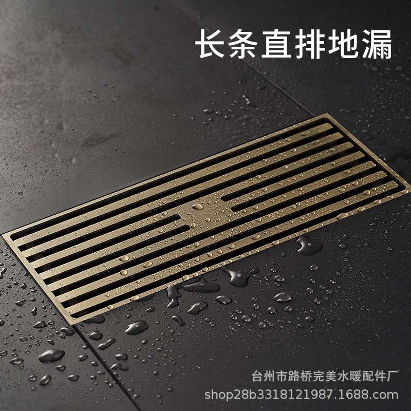 厂家 全铜加长8*20 8*30大排量潜水地漏艇湿区浴室间防臭地漏