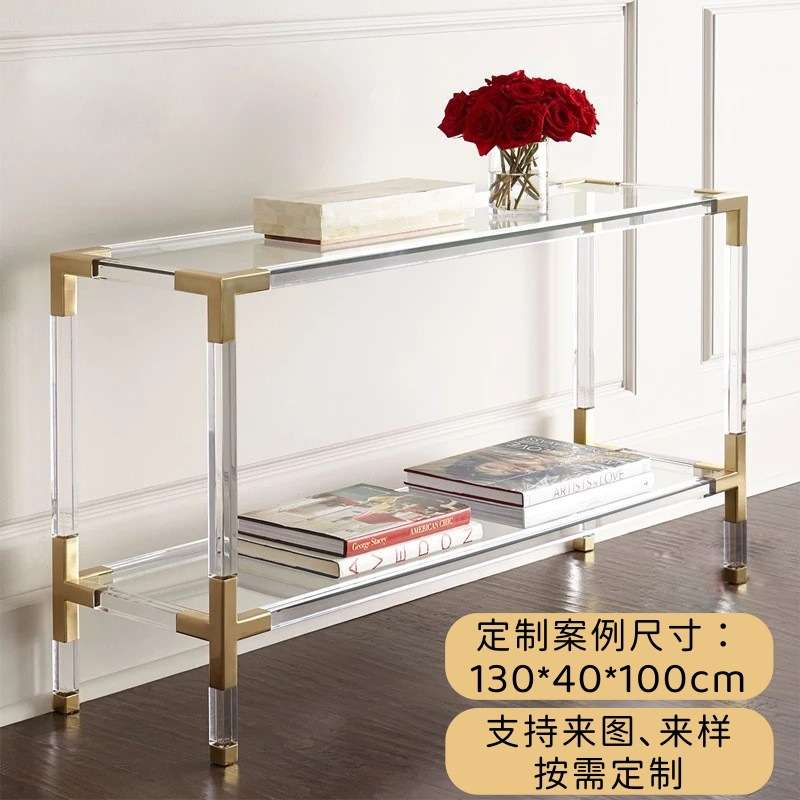 亚克力透明茶几桌子家具时尚简约北欧风清新家居边几角几