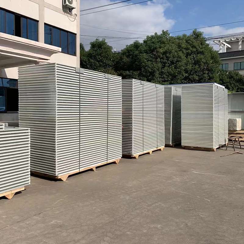 5cm岩棉手工板彩钢净化板吊顶隔墙防火保温材料机制复合板耐高温