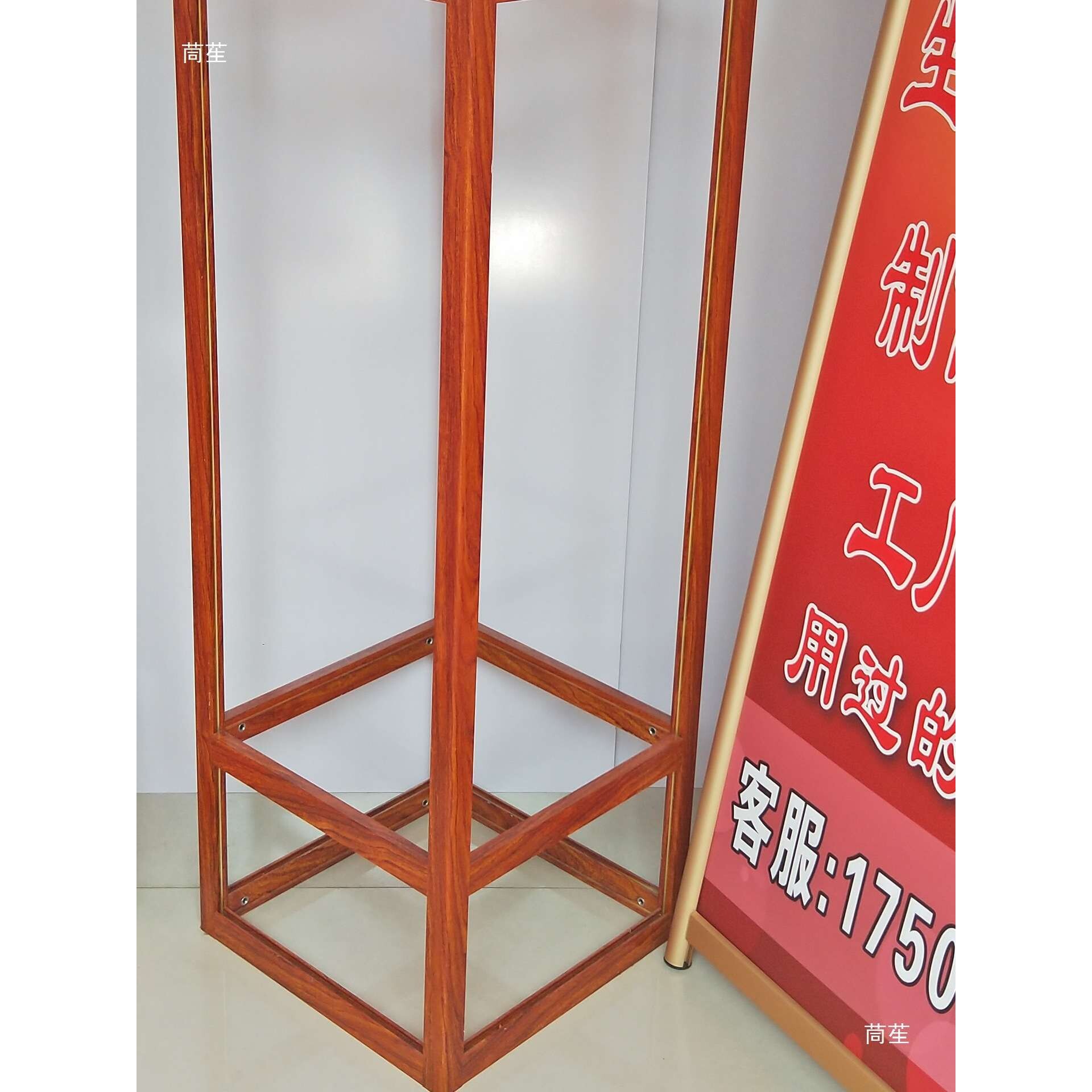 纱窗展架金刚网展示架制作广告架遮阳帘窗帘杆架子可移动
