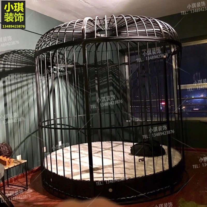 铁艺大型特色鸟笼新婚床主题酒店宾馆别墅餐厅大号装饰鸟笼包邮
