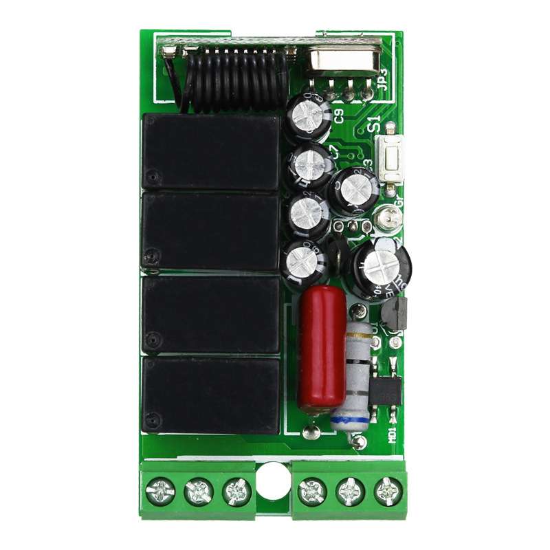 厂家 交流220V四路超小体积带电输出灯具电机风扇无线遥控开关