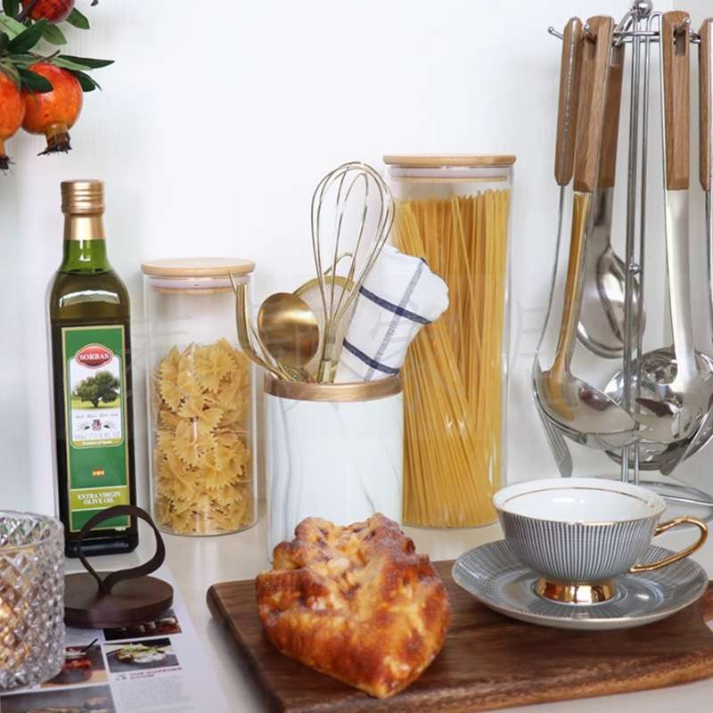 全屋设计橱柜软装饰品简约现代样板间厨房创意摆件储物罐咖啡杯