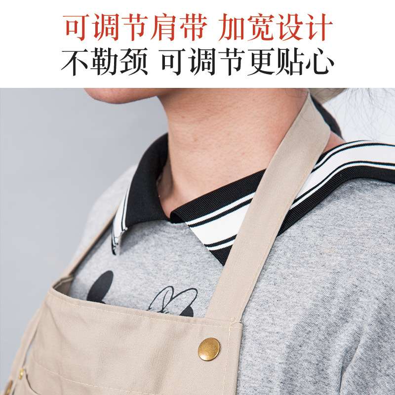 天育陶艺围裙工作服拉坯泥塑专用围裙成人帆布绘画围裙美术用品
