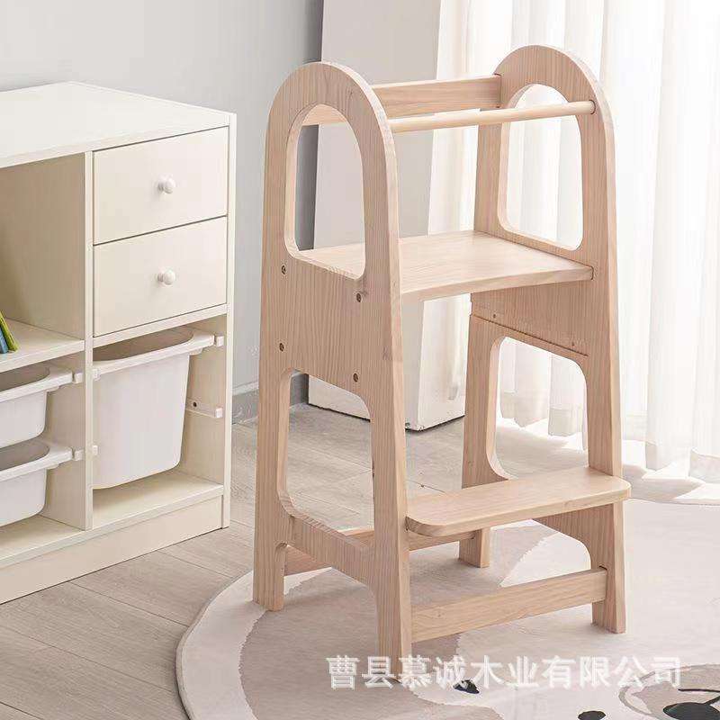儿童学习塔蒙氏宝宝洗手台阶洗漱梯learning tower可折叠踏垫脚凳
