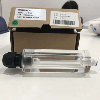 在线RC/EC变送器附件8-TF03 SUNTEX普通型电极流通杯 玻璃流通槽