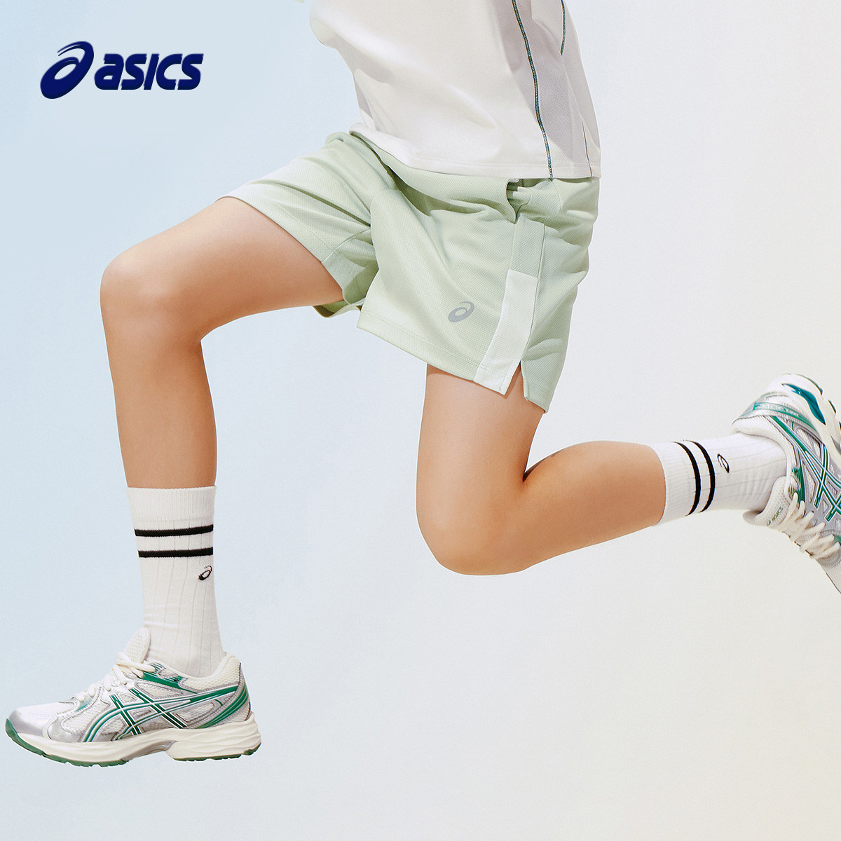 ASICS/亚瑟士童装26年夏季男女童速干五分裤舒适透气运动弹力短裤