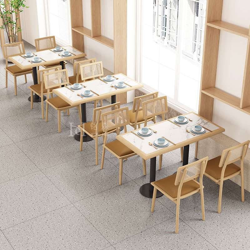 设计师主题餐厅东南亚实木编藤椅子民宿酒店公寓卡座沙发餐饮家具