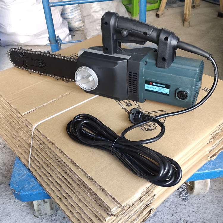 220V电动轻质砖单手锯泡沫砖切割机加气块链条锯300型240mm宽