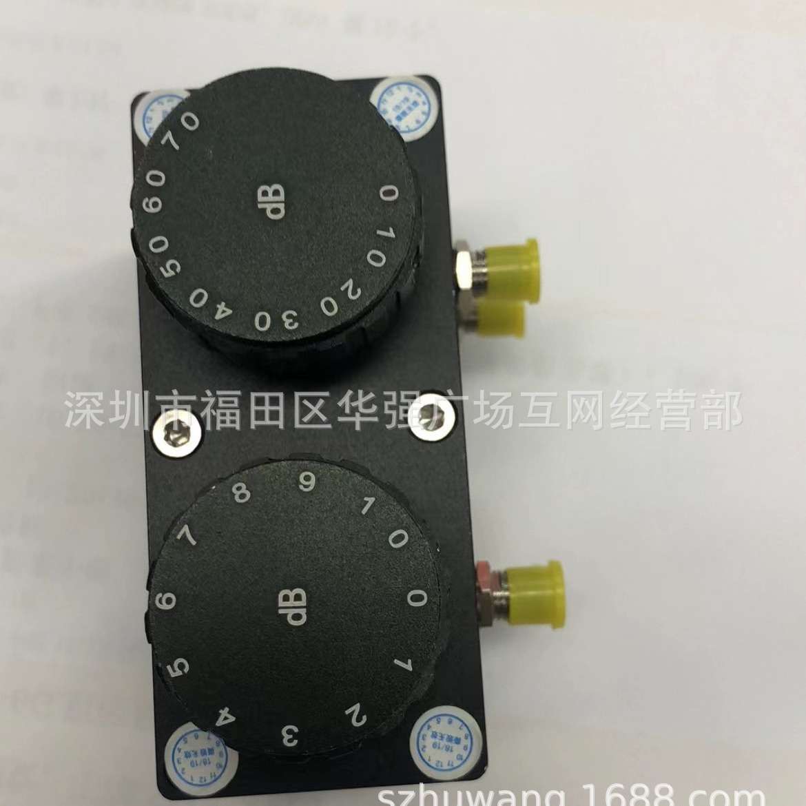 SMA型双母2W连接器0-90dB并联手动式旋转可调衰减器1dB步进6G频率