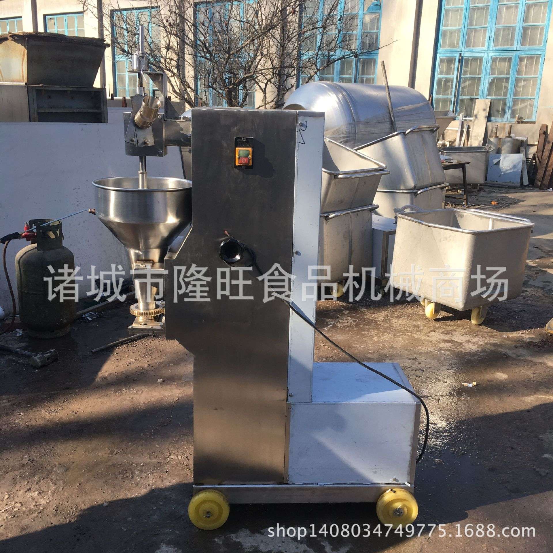 鱼丸猪肉丸出丸机 素馅丸子机 萝卜粉条地瓜丸成型设备 肉丸机