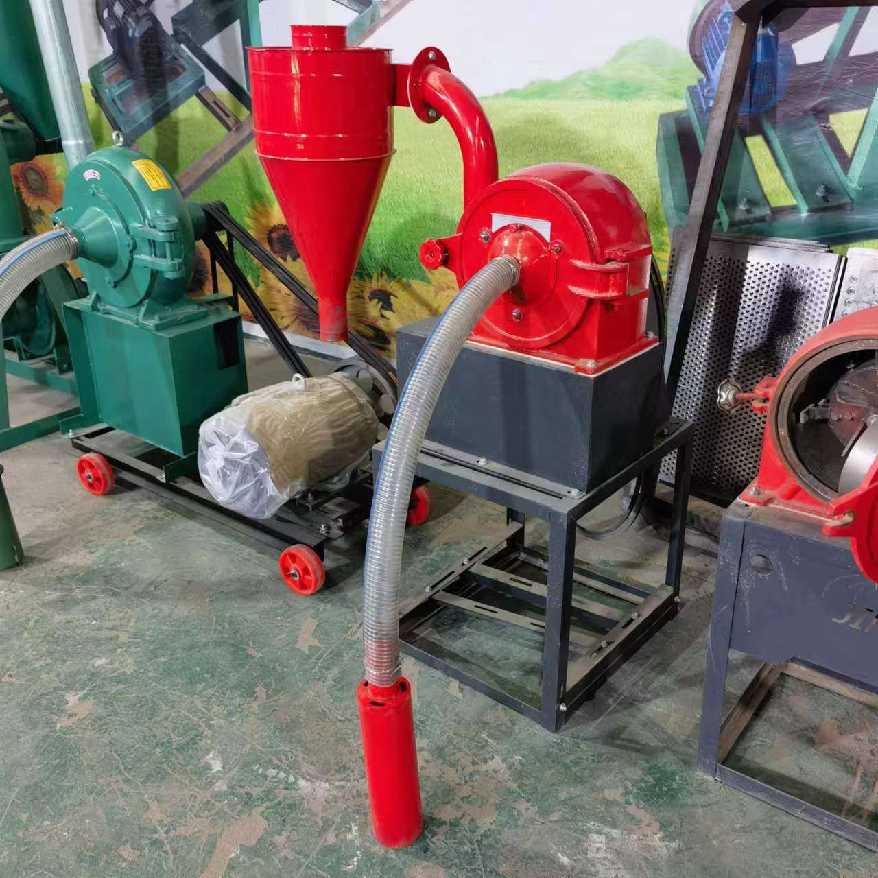 小型家用电齿爪粉碎机 自吸进料大风箱230小型家用电齿爪粉碎机