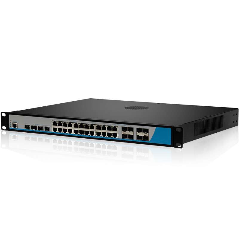 三层管理交换机核心8个千兆SFP4个万兆24个电口汇聚光千兆交换机
