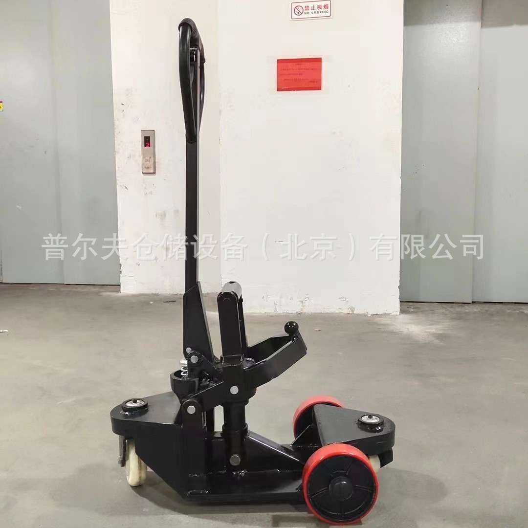 纺织印染行业A字架手动可升降牵引车 搬运车手推牵引车布架拖车