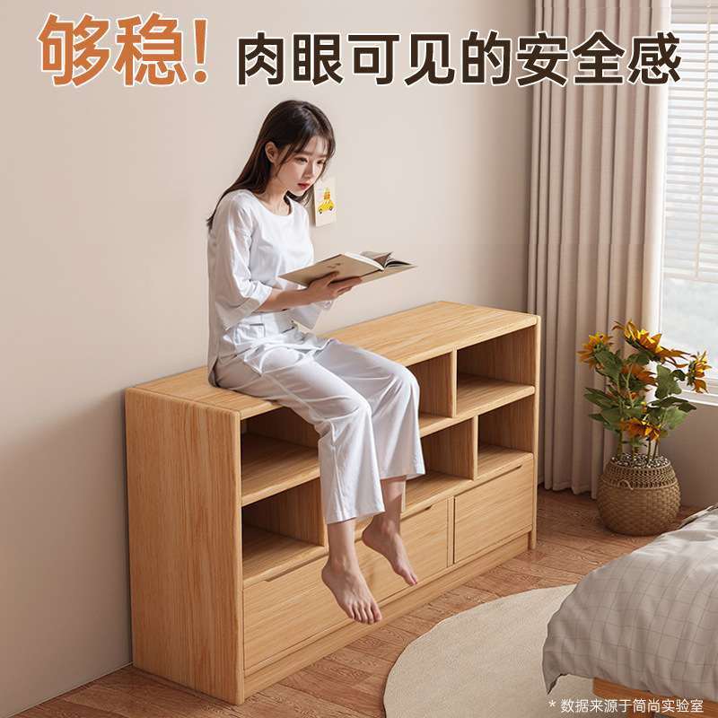 书柜多层客厅格子收纳储物柜落地置物架靠墙矮柜转角书架斗柜搁架