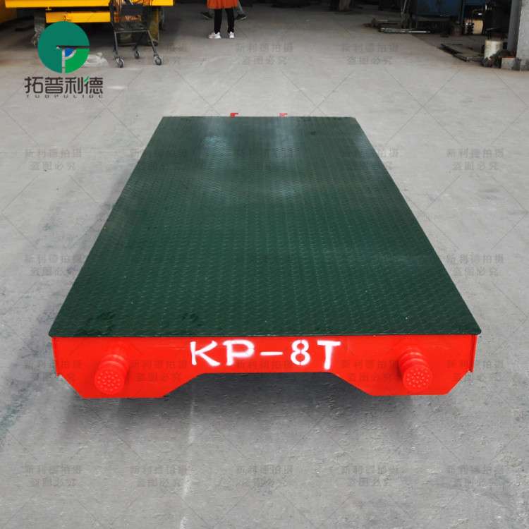 现货供应电动搬运平车 莱芜喷漆房用供电运输车 轨道供电过跨车