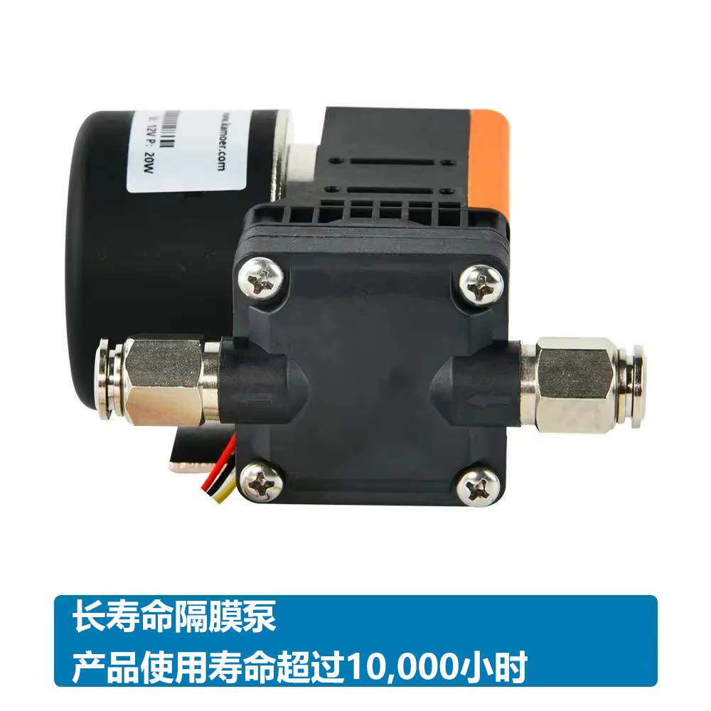8L/min KLZP6微型隔膜真空泵无刷直流电机螺纹气泵