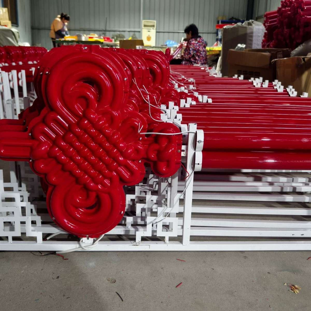 厂家直销LED中国结路灯灯笼新年装饰灯新农村工程道路灯庭院灯