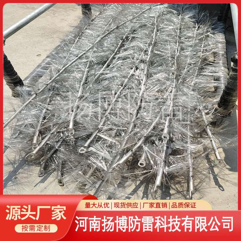 电力风电场雷电放散装置LMD-L2000线状导体多短针防雷放散装置 - 实物图