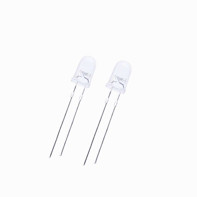 发光管直插led灯珠F5七彩快闪RGB5mm圆头自闪RGB慢闪带IC变色高亮