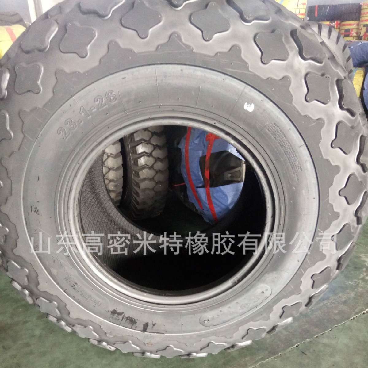 23.1-26斜交宝石花纹轮胎 E7压路机轮胎 带内胎垫带厂家直销现货