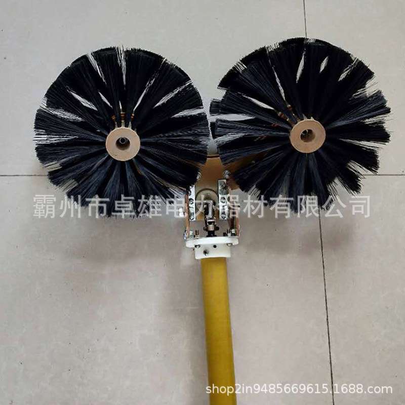 带电作业瓷瓶刷110kv电动绝缘清洁器绝缘子除尘毛刷避雷器清扫刷