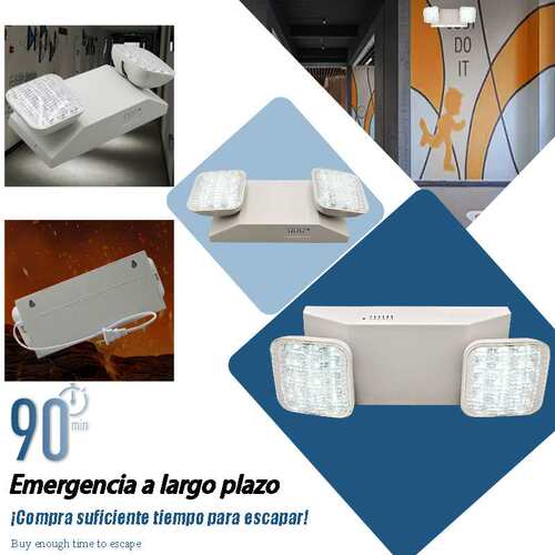 Iluminación de emergencia contra incendios de doble extremo