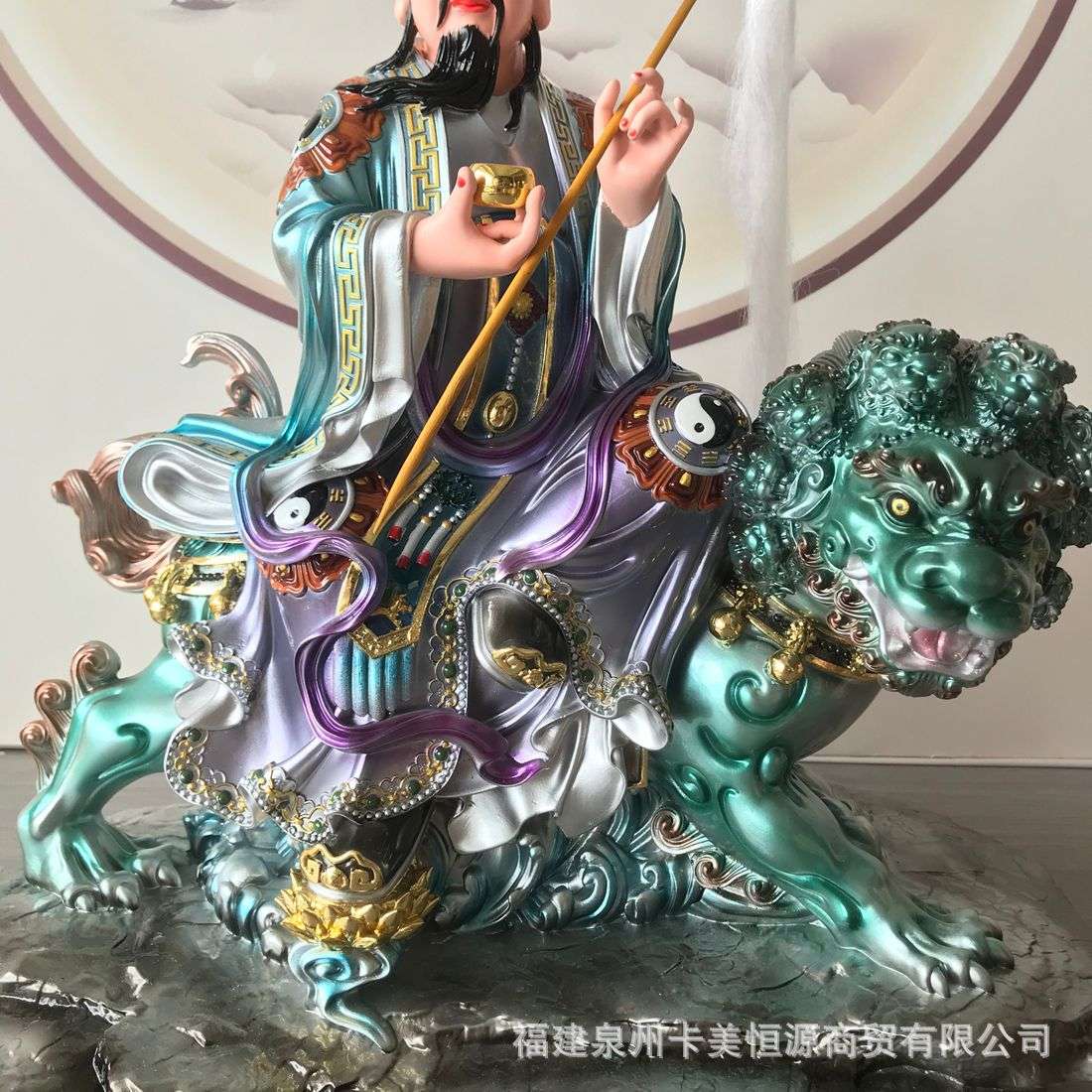 树脂太乙天尊神像九头狮太乙真人家用客厅供奉救苦真人摆件