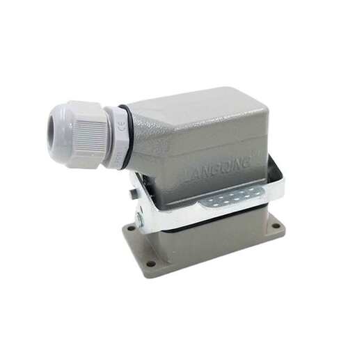 LANGQING重载连接器 HDC-HE-006-1-6芯矩形热流道插头供应航空插
