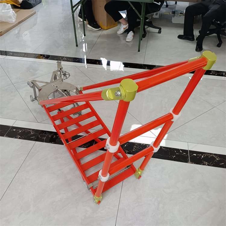 绝缘工作平台柱上快装检修三角旋转电杆操作平梯高空电线杆支架