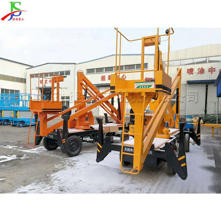 曲臂式升降平台设备 车载式广告摄影高空作业车 柴油自行式升降机