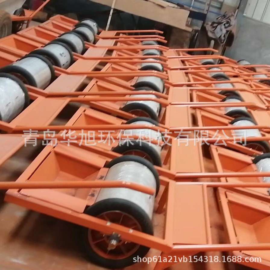 手推式便携式滚筒吸铁粉钢丸磁力小车 车间散落钢丸收集 吸砂小车