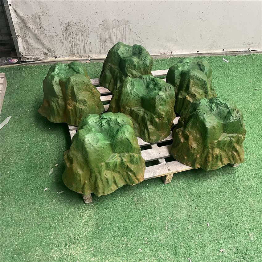 泡沫石头庭院造景石仿真玻璃钢假石头别墅园林假山景观创意大摆件