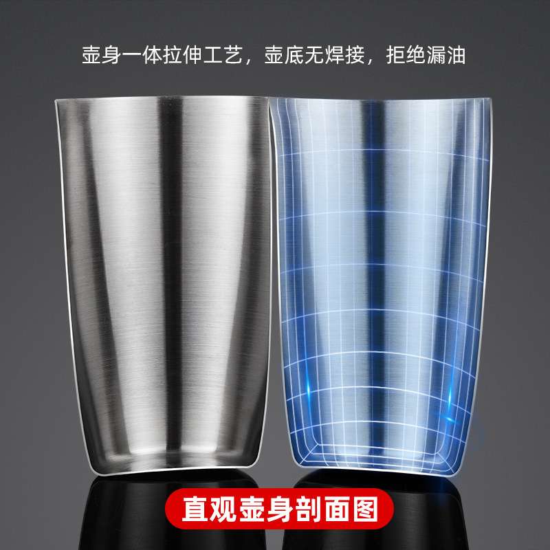 不锈钢油壶304厨房欧式壶创意食用油壶可按防漏700ML500ML升级版