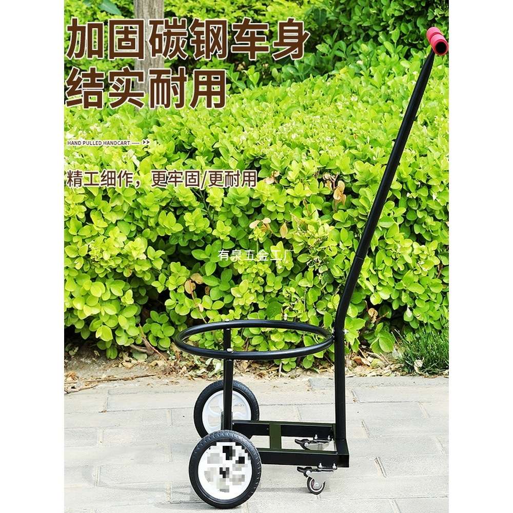 升级四轮倒水车静音轮手拉式小推车倒垃圾运水桶农村家用泔水车