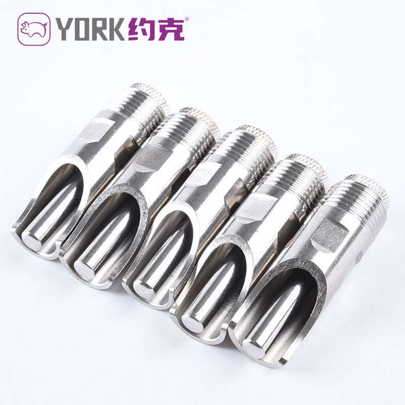 约克（YORK）不锈钢猪用水嘴猪水嘴猪用自动饮水器鸭嘴式水嘴10只