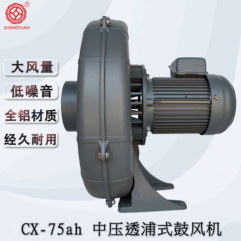 升圆CX75耐高温鼓风机 工业热风循环管道风机 燃烧机送风中压风机